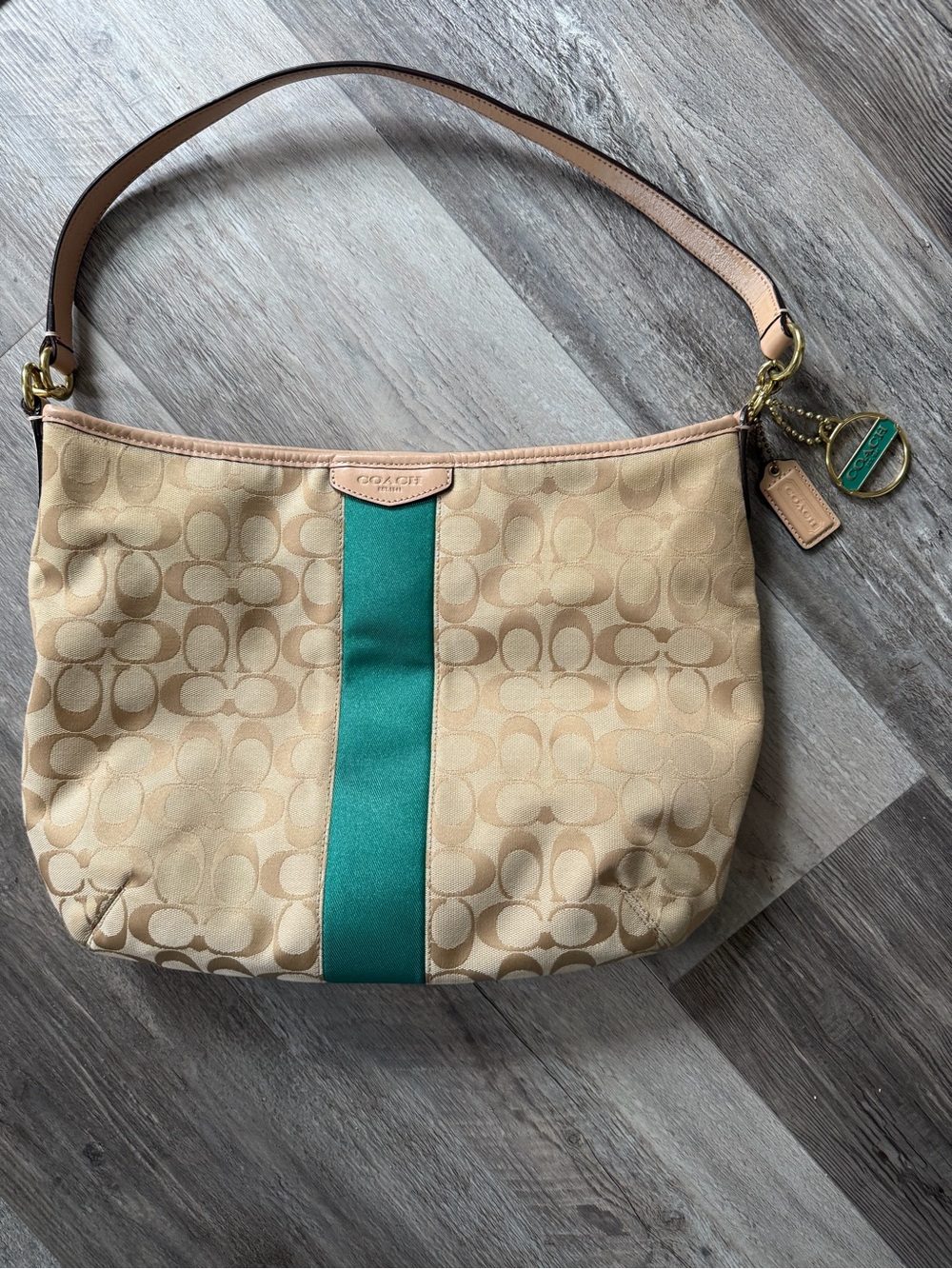 Vintage Coach Monogram Hobo Bag